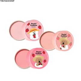THE FACE SHOP Pastel Cushion Blusher 5g [Dinotang Edition], Shade:02 Salty Peach