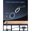 UBeesize 12" Ring Light with Overhead Phone Mount, LED Ring