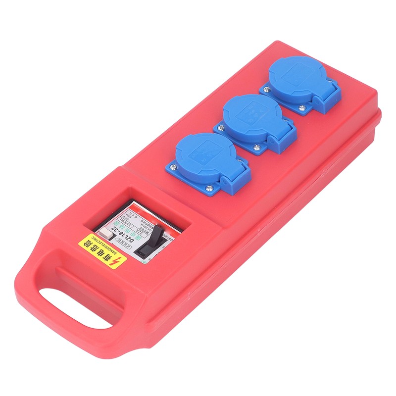 Portable Socket Box 3 Position 3 Hole Outlet IP54 Mobile