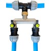 Mdpe Water Supply Pipe Compression Fittings with Metal Manifold/Splitter,Available for