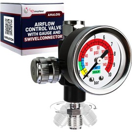 LE LEMATEC Spray Gun Regulator Valve Tool, 1/4 NPT Air Pressure Regulator (AR-08)