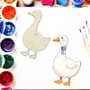 30 Pack 4 Inch Wood Goose Cutouts Unfinished Wooden Goose
