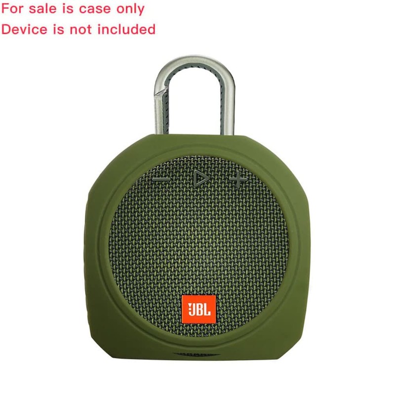 Hermitshell Silicone Carrying Case Replacement for JBL Clip 3 (Green)