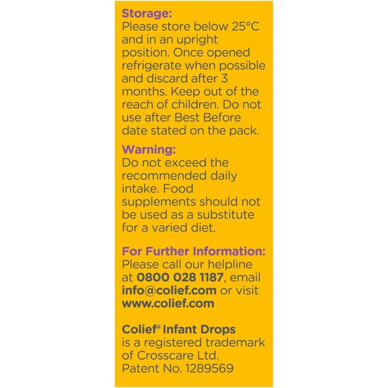 Colief Infant Drops | Lactase Enzyme Drops | Natural Colic