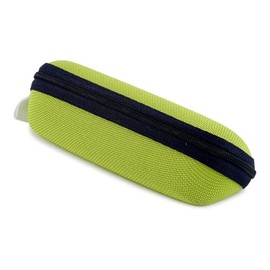 Tacy LM-70081-8 Glasses Case, Stylish, Gadget Pouch, Hard Case, Zipper, EVA, Nylon, Green