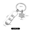 CHROMACRAFT 2 Pieces Snowboard Keychains, Creative Keychains, Winter Sports Keychains,