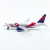 WngAur Airplane Model, Delta N845MH Aircraft Die-cast Metal Planes Suitable