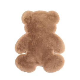 KRIPINC Bear Rug, Animal Rug, Faux Sheepskin Rug, Faux Fur Rug, Brown Fluffy Rug, Nursery Rug, Kids Rug, Bear Carpet for Living Room Bedroom Bedside