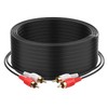 Sjorks RCA Cable 15ft,2RCA Male to 2RCA Male,Audio Stereo Subwoofer Cable [Hi-Fi Sound] Auxiliary Audio Cord for Home Theater, HDTV, Amplifiers, Hi-Fi Systems,Speakers and etc