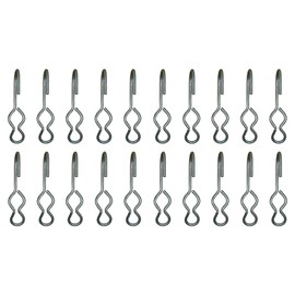 Stevens Lake Parts Set of 20 SJ Hooks for Rubber Rope Shock Cord Bungee Cord Tarp Strap Tie Down