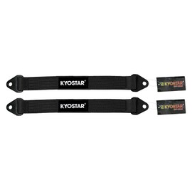 KYOSTAR 19 Inch Limit Strap, Premium Quad Wrap Limit Strap Car Hauler Axle Straps Rated for 10,000 Lb (Black, 2 Pack)