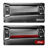 Car Dashboard Co-Pilot Instrument Panel Strip Carbon Fiber Trim Decoration