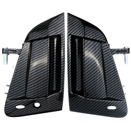 omoZone Pair Exterior Door Handle Assembly Front Left&Right Side Carbon Fiber Compatible with 2009-2018 Nissan 370Z Replaces 80606-1EA0B 80607-1EA0B