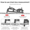 DEARBAG Chain Gauge, Chain Gauge, Bicycle 6 in 1, Chain