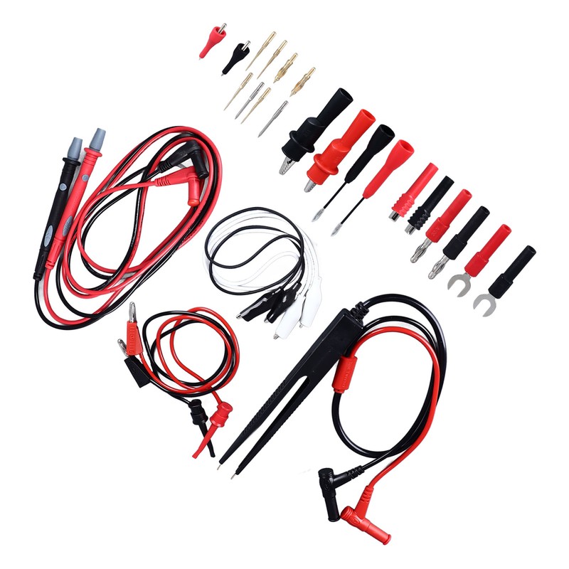 27Pcs Multimeter Test Set Electrical Hook Probes Multifunctional Replaceable Kit