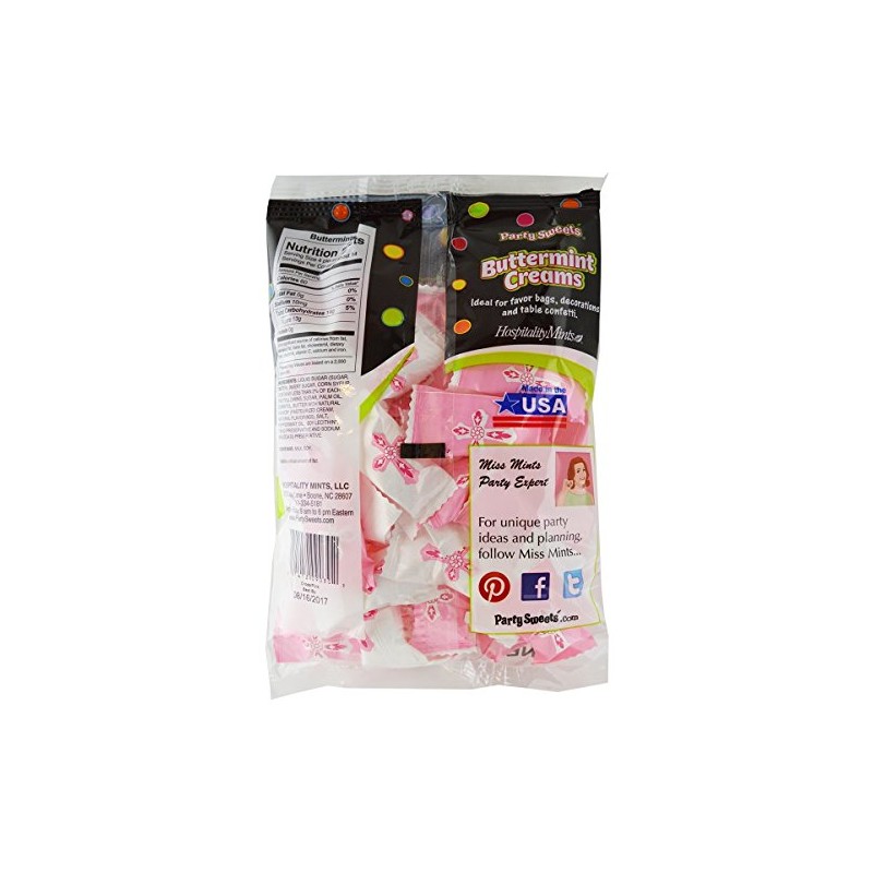 Party Sweets Pink Cross Buttermints by Hospitality Mints, Appx 300