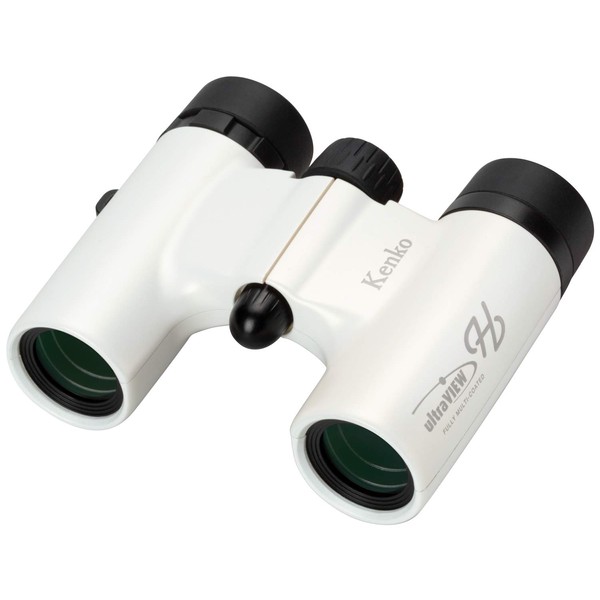 Kenko Binoculars for Concerts, Ultra View H 6 x 21 DH FMC Daha Prism 6x 21 Caliber Compact Full Multi-Coated White