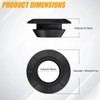 PSEQT 3/4'' Round Rubber Grommets for 3/4'' LED Lights, Waterproof