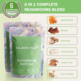 Mushroom Matcha Ceremonial Grade Matcha 30 Servings(2 Pack)