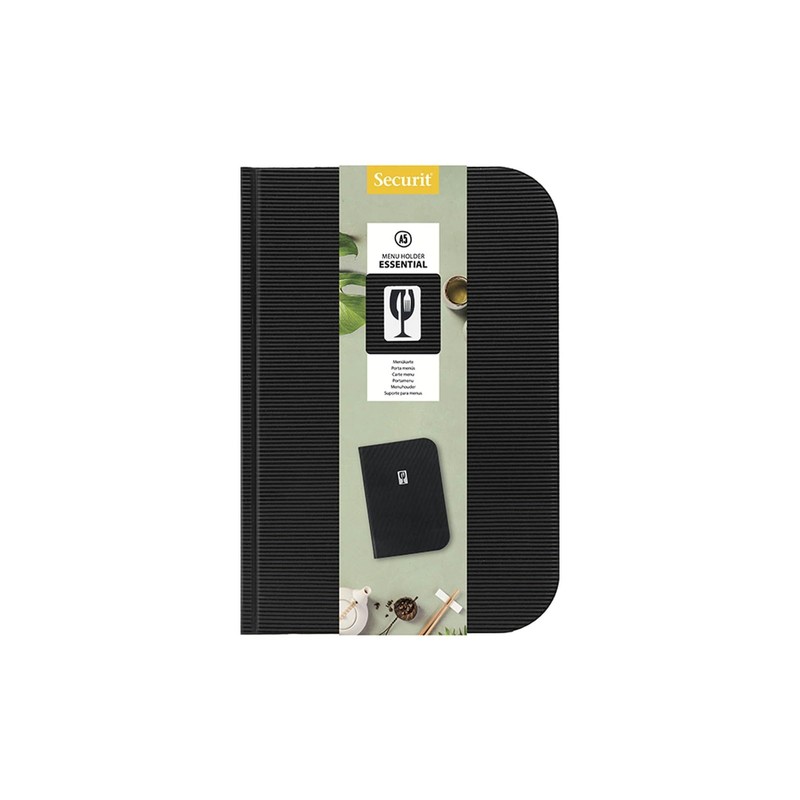 Essential A5 PVC Menu Protector - Black