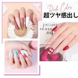 PEACECOLOR Gel Nail Set, 22 Color Gel Kit, 3 PCs, Top Coat & Base Coat, Gel Nail Color, Spring and Summer Nail Gel, Nail Light, Nail File Included, 0.3 fl oz (8 ml), Large Capacity, Self Nails