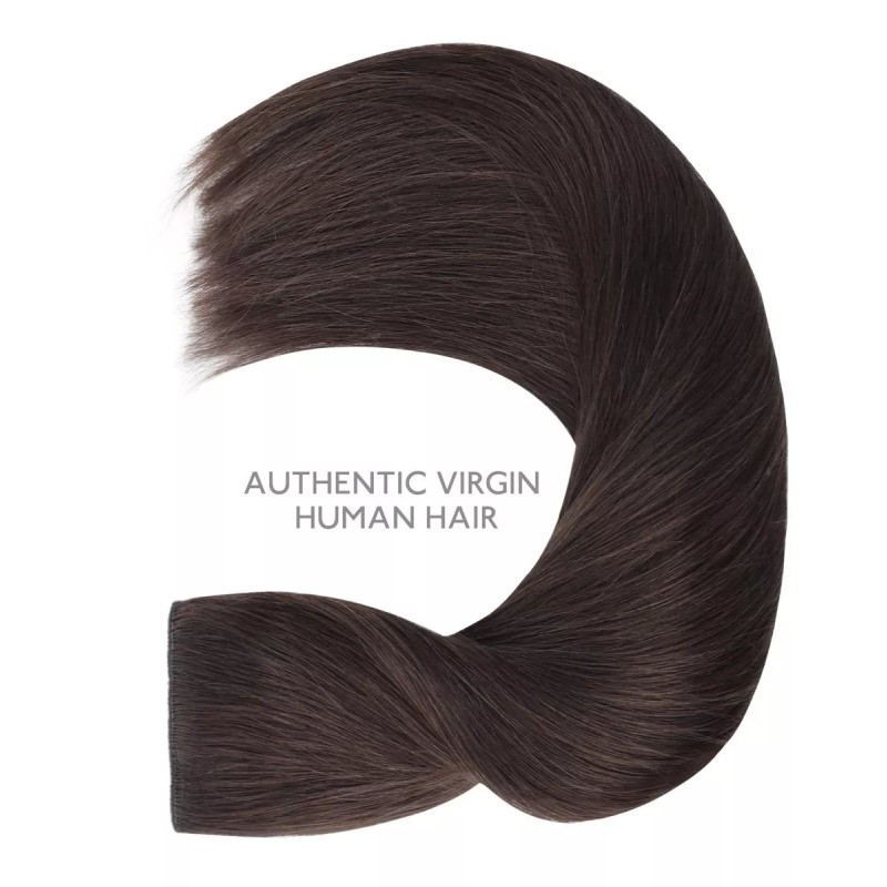 Wennalife Extensiones Cabello Natural Marrón Oscuro Claro 14in 75gr