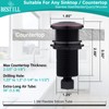 BESTILL Sinktop Switch Push Button for Garbage Disposal, Oil Rubbed