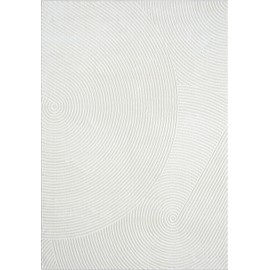 Abani Cream Area Rug for Living Room, Bedroom- Zen Reiki Pattern- 8 x 10 -Durable & Easy to Clean
