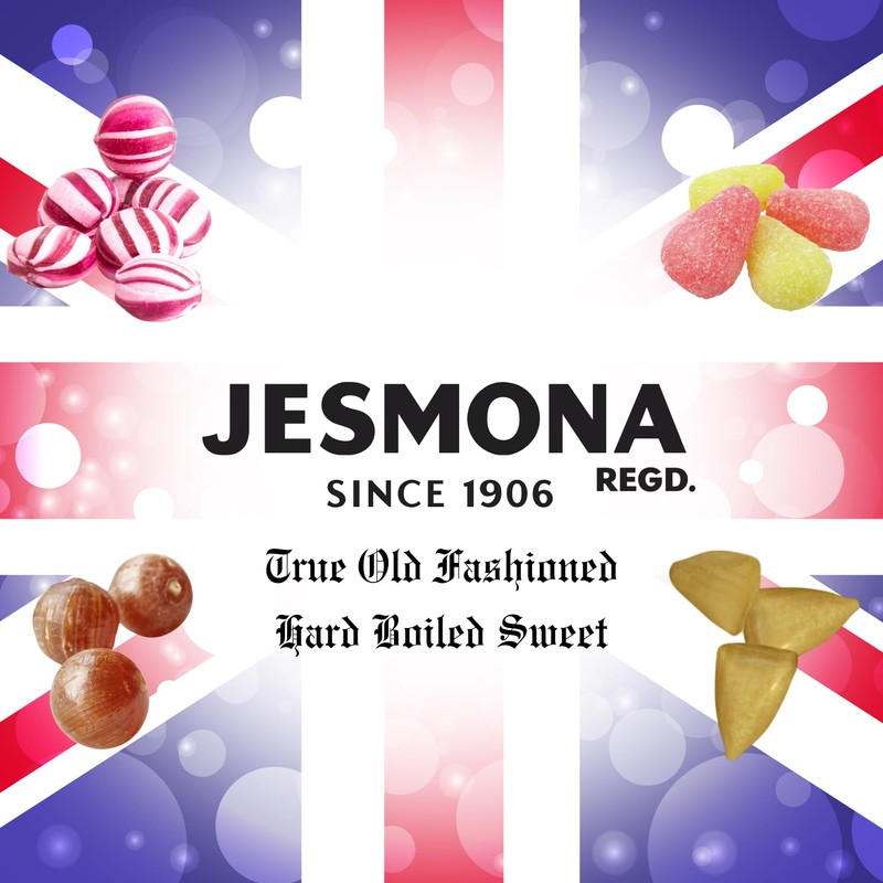 Jesmona Liquorice & Blackcurrant Candy - British Hard Candy 250g
