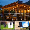 Zeiliuled Solar Flame String Lights, 21FT Solar String Lights Outdoor