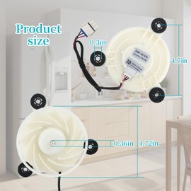 WR60X35365 Evaporator Fan Motor for GE Freezer,Replaces WR60X27189
