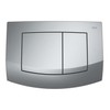 Tece Teceambia Switch Actuator Plate with Dual Flush Matt Chrome,