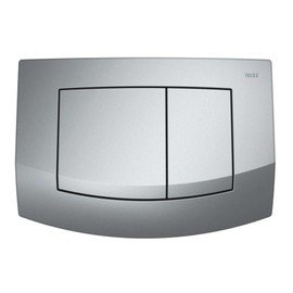 Tece Teceambia Switch Actuator Plate with Dual Flush Matt Chrome, 9240225
