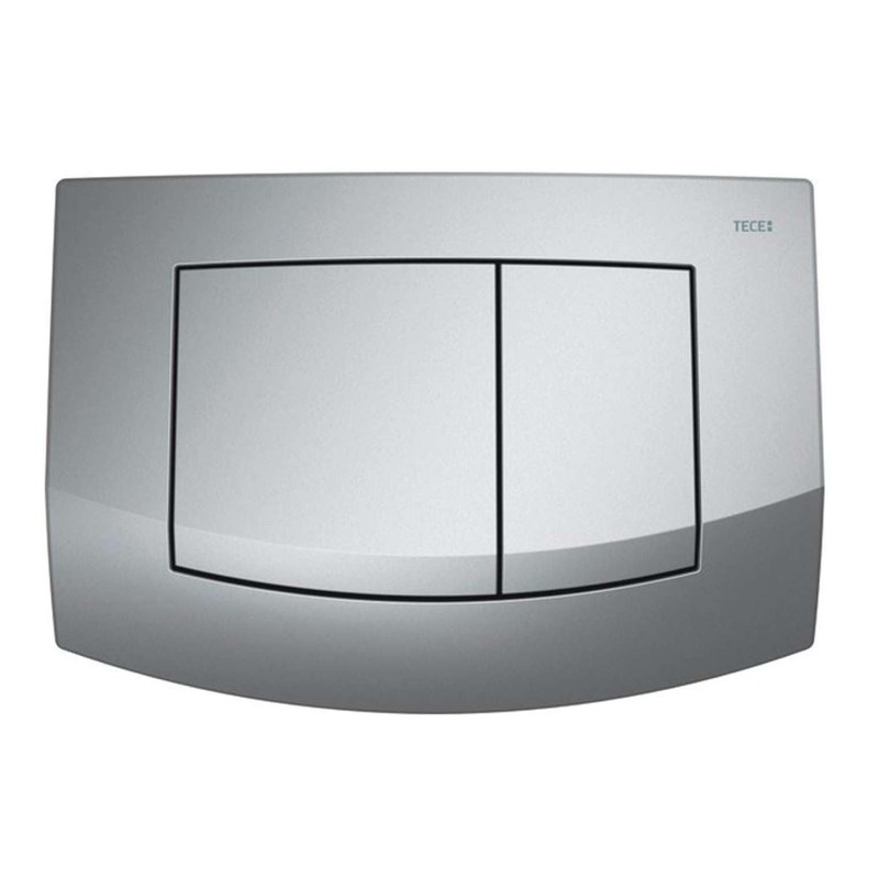 Tece Teceambia Switch Actuator Plate with Dual Flush Matt Chrome,