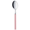 Takakuwa Metal Checkmate Dessert Spoon, Red 002375