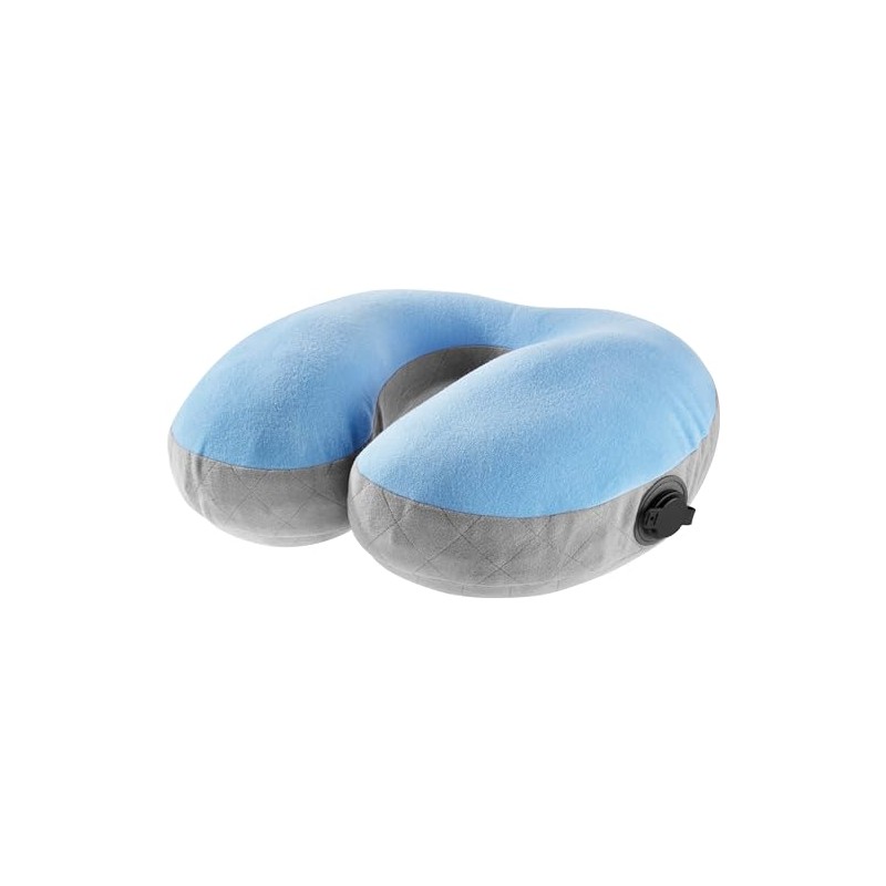 Cocoon Air Core Pillow Ultralight U-shaped Neck Support, Light Blue/Grey
