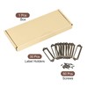 sourcing map Pack of 30 Metal Label Holders File Name