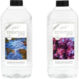 Essentials Pro ATI 2 Part Dosing System Complete Reef Supplement Set Aquarium Coral Fish Food (Pair of 500mL Each Bottle)