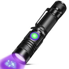 UV Flashlight Black Light USB Rechargeable 395nm Blacklight Mini, Woods lamp Portable Handheld Powerful LED Ultraviolet Lights Flashlights, Focus Adjustable for Resin Curing, Pet Urine Detection