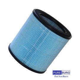 PUREBURG AP0601-RF Replacement Filter Compatible with AIRTOK AP0601 Air Purifier,2-Pack H13 HEPA Activated Carbon 3-Stage Filtration Air Clean Dust VOCs Odor