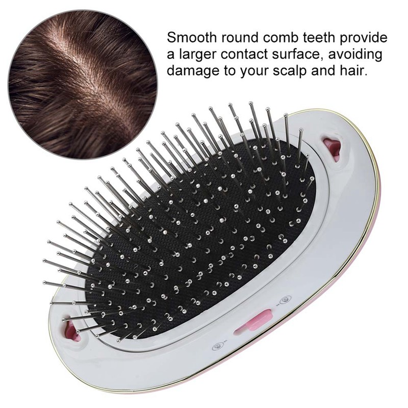 New Negative Ion Anti static Hairbrush Portable Electric Scalp Massage
