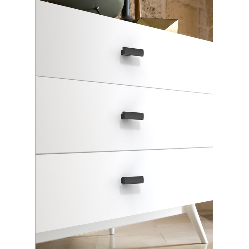 Asimerdeco 10 Pack Matte Black Cabinet Knobs Single Hole Cabinet