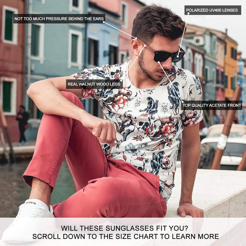 Sunglasses Mens & Women | Sunglasses Mens Polarized Walnut Wood