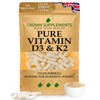 Pure Vitamin D3 and K2 Capsules | 1 Capsule Per