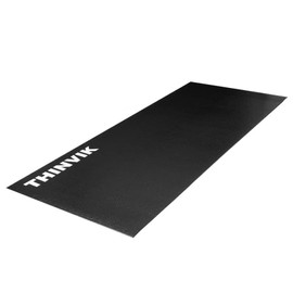 Saurka Bike Mat for Peloton Spinning Bike & Wahoo Kickr, PVC Enviromental 30×60in 6mm Bicycle Trainer Mat for Stationary Indoor Spin Bike, Exercise Cycling Mat