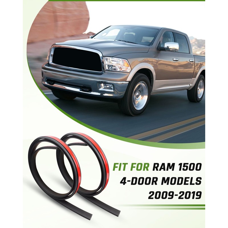 Wujexuhe Roof Trim Molding Kit Fit for RAM 1500 2009-2019