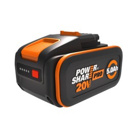 WORX Original WORX WA3645 PowerShare Pro Akku 20V - 5,0 Ah Li-Ion, wiederaufladbar - mehr Sicherheit & l?ngere Laufzeit - mit LED-Anzeige - Innovative Heatshield-Technologie - passend fr alle WORX Ger?te
