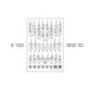 Haikyu Parts Fire Tribal Decal Outline Metallic Violet 1pc Decal