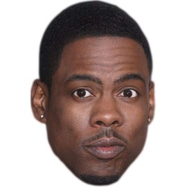 Chris Rock Celebrity Mask, Flat Card Face, Fancy Dress Mask