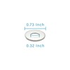 IMScrews 1/4" USS Large Flat Washers 304 Stainless Steel Washers